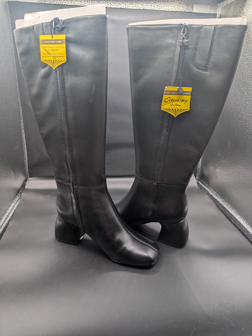 Circus by Sam Edelman Black Knee-High Leather Boots